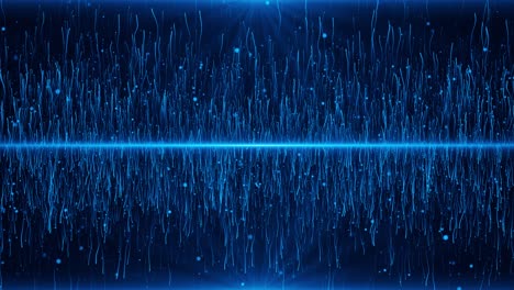 abstract blue digital wave
