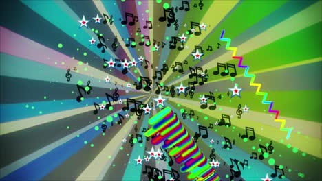 espectro de la música vintage vj bucle
