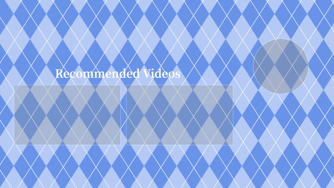 argyle 패턴 엔드 카드 엔딩 스크린 모션 그래픽