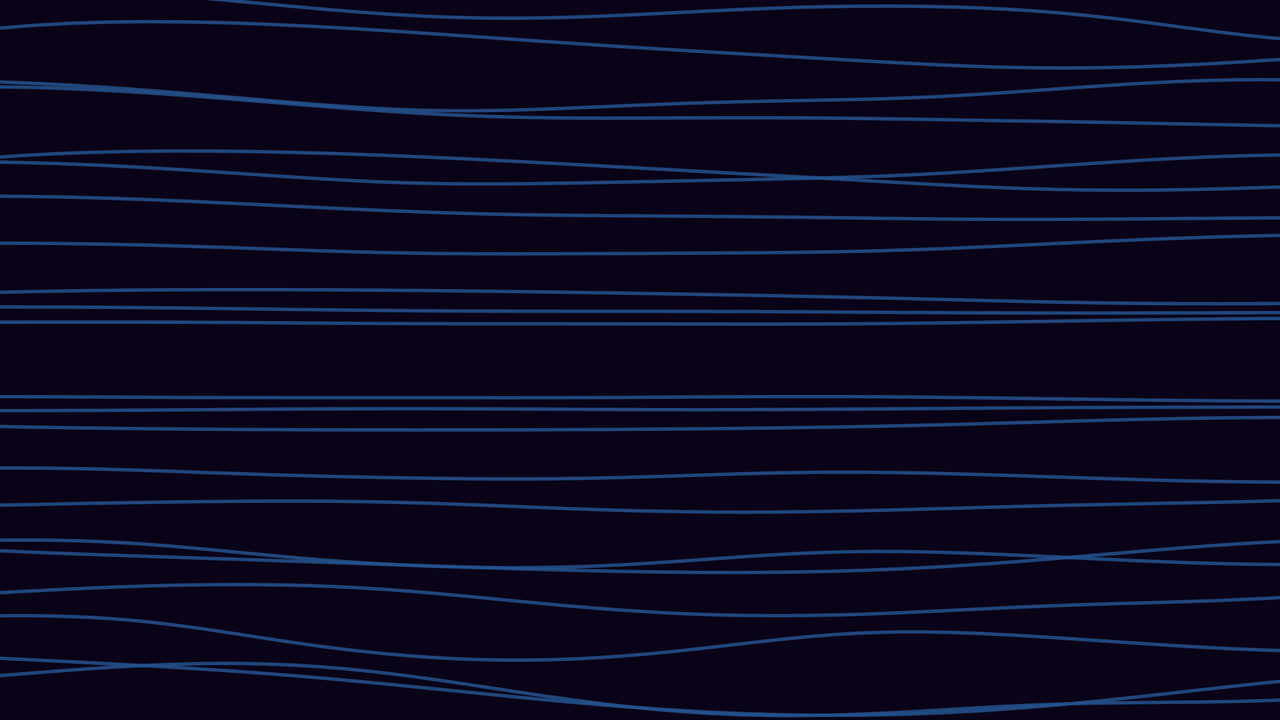 patrón de onda de línea azul minimalista y llamativo en fondo negro