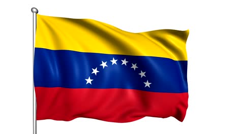 flag of venezuela (looping, alpha channel)