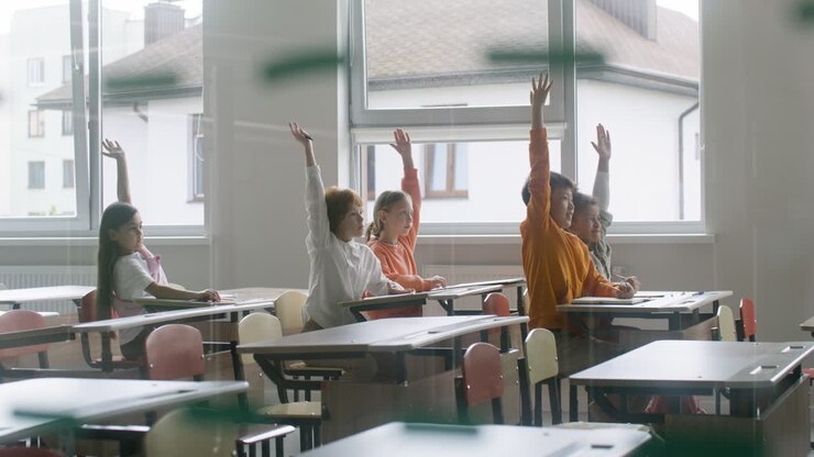 Students at the classroom.