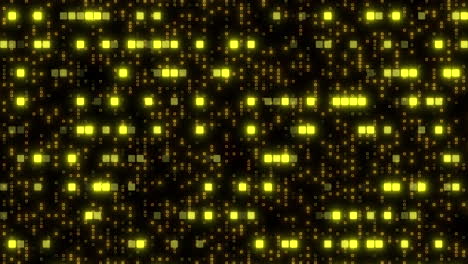mô hình pixel màu vàng neon theo phong cách những năm 80