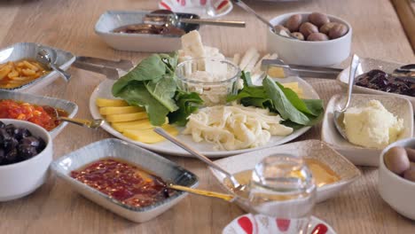a delicious and varied breakfast spread on a table