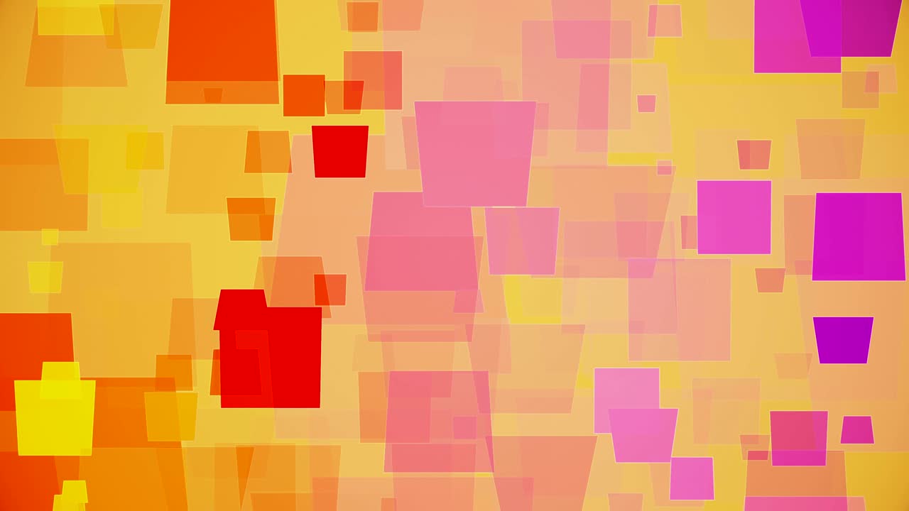 cuadrados móviles en color amarillo