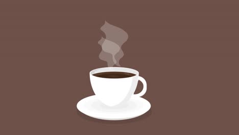 taza blanca de café negro en un platillo para el desayuno de la mañana