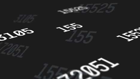 animation of numbers changing on grey background