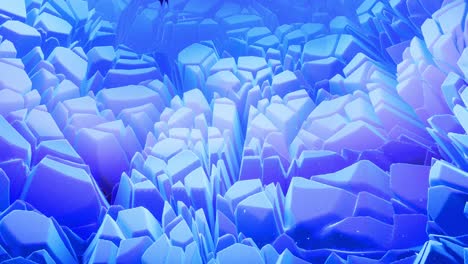 hermosa superficie 3d abstracta con chispas de brillo, ondas 3d abstractas se ejecutan en la superficie en bucle. gradiente azul, material mate suave con brillo interno ligero. animación 4k suavemente
