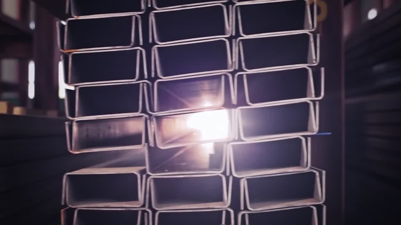 창고 에 쌓인 금속