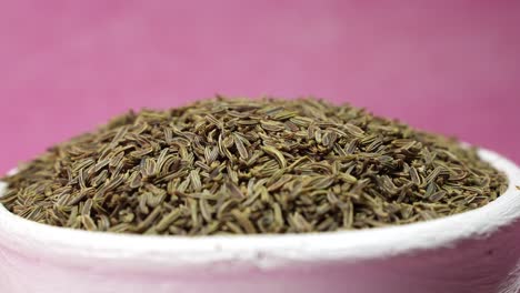 cumin seeds are kept on a tray