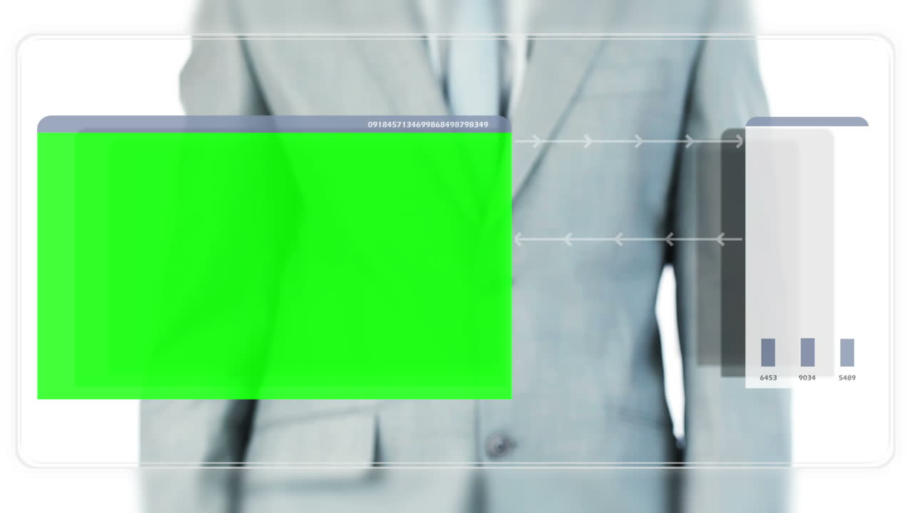 사업가들이 동영상을 끌어당기고 있습니다.