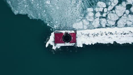 establisher aerial of chicago downtown