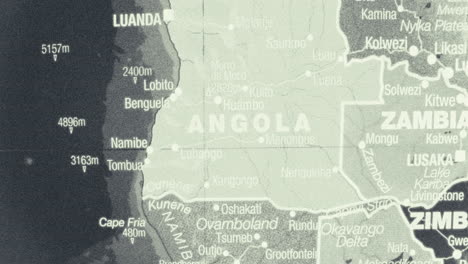 map of southern africa featuring angola, zambia, and namibia