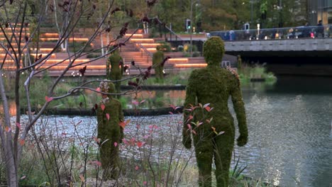 artwork within canary wharf, london, united kingdom