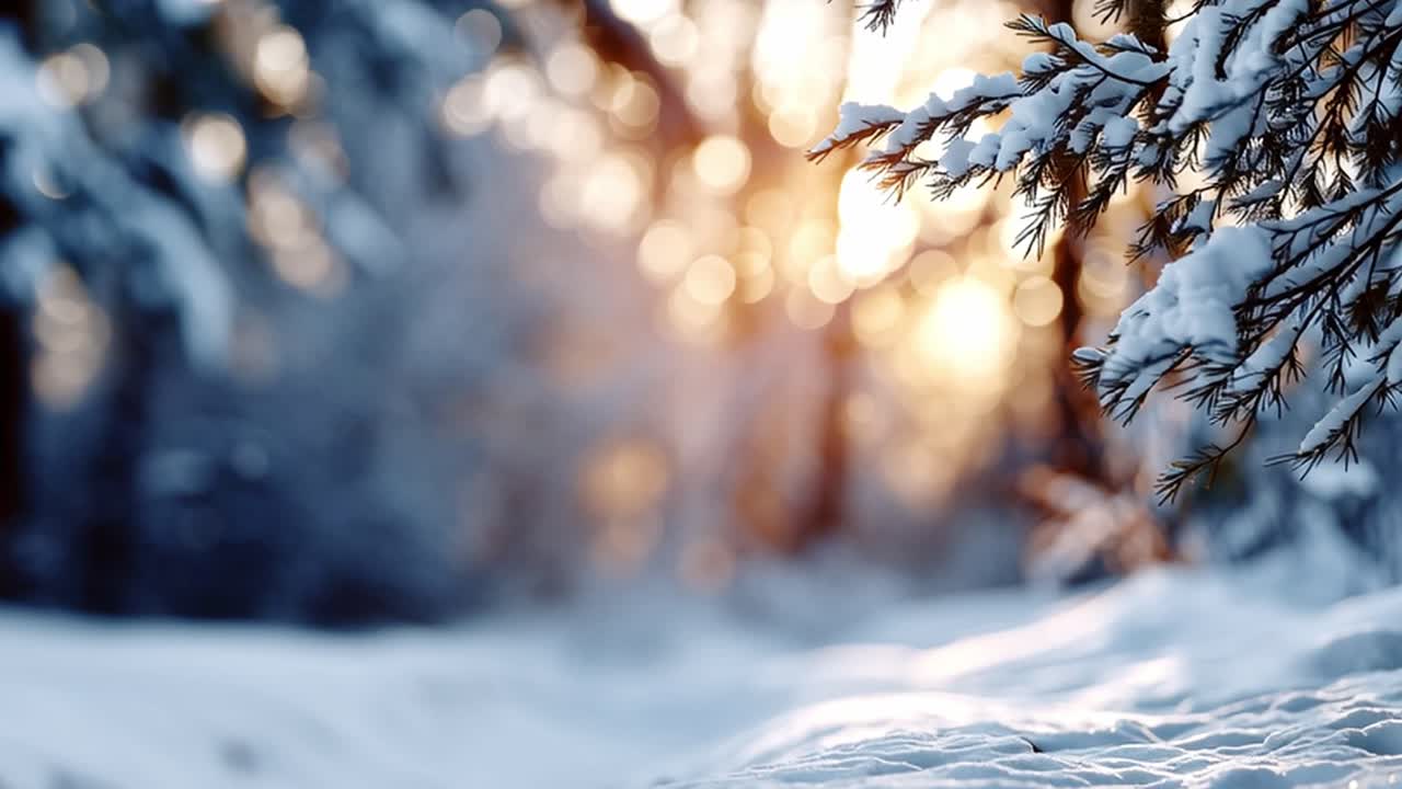 Paysage d'hiver avec des arbres enneigés
