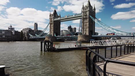 Tower-of-London-from-St-Katharines-Dock-on-the-north-side-of-the-Thames-in-London-England-on-a-bright-sunny-day