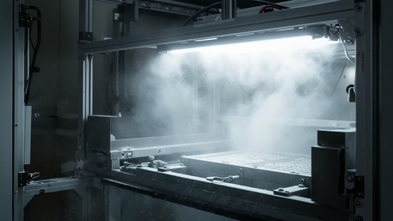 Advanced Manufacturing Process with Humidity Control: A High-Tech Machine Utilizing Steam for Optimized Production Efficiency and Quality Assurance