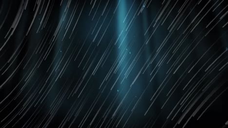 animation of light blue lines falling on black background