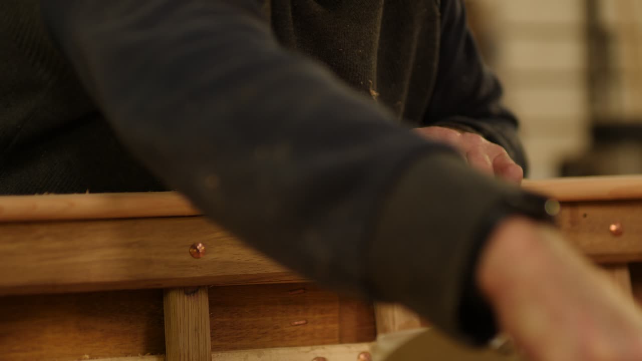 Precision Drilling of Cover Board for Traditional Wooden Boat Construction