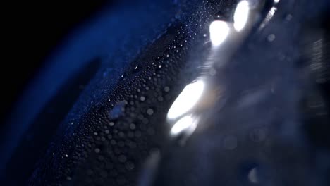 water droplets on a cold bottle