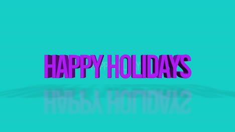 Rolling-Happy-Holidays-Blauer-Und-Gelber-Text-Auf-Blauem-Farbverlauf