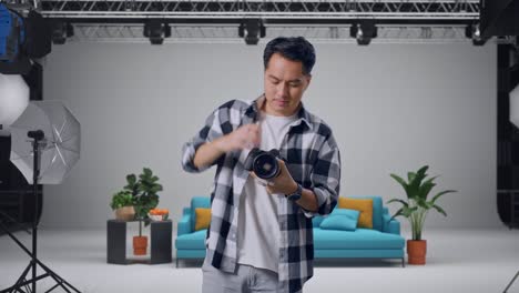 Photographer in a Studio