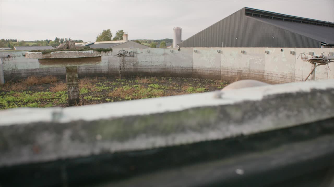 Liquid manure tank full of slurry