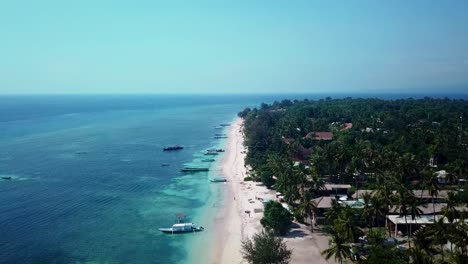 Luftaufnahme-Eines-Strandes-Auf-Der-Insel-Gili-Air