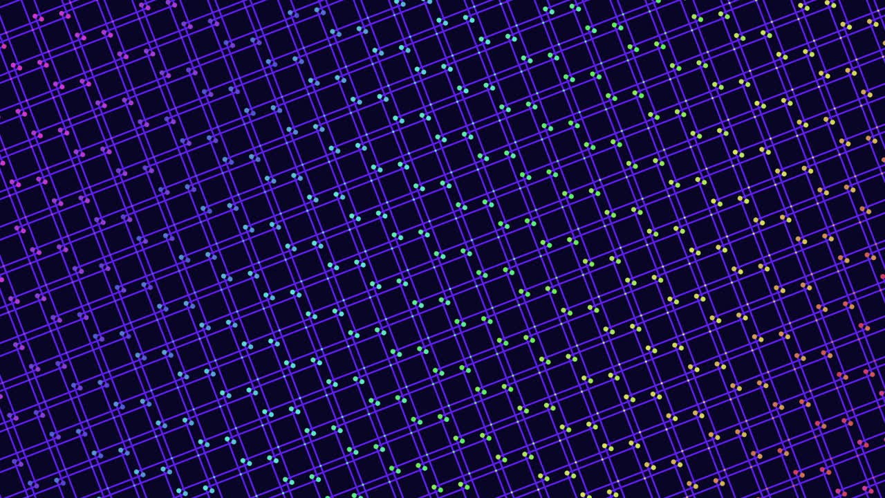 교차하는 선과 치는 삼각형이 있는 다채로운 기하학적 패턴