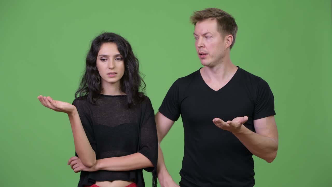 Young couple getting bad news together