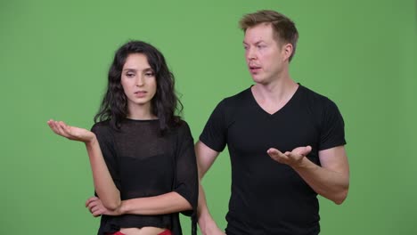 young couple getting bad news together