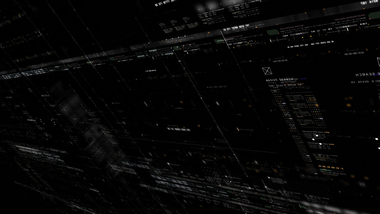 Futuristic Data Matrix hear up display, user interface Screen Template with alpha channel for graphic overlay