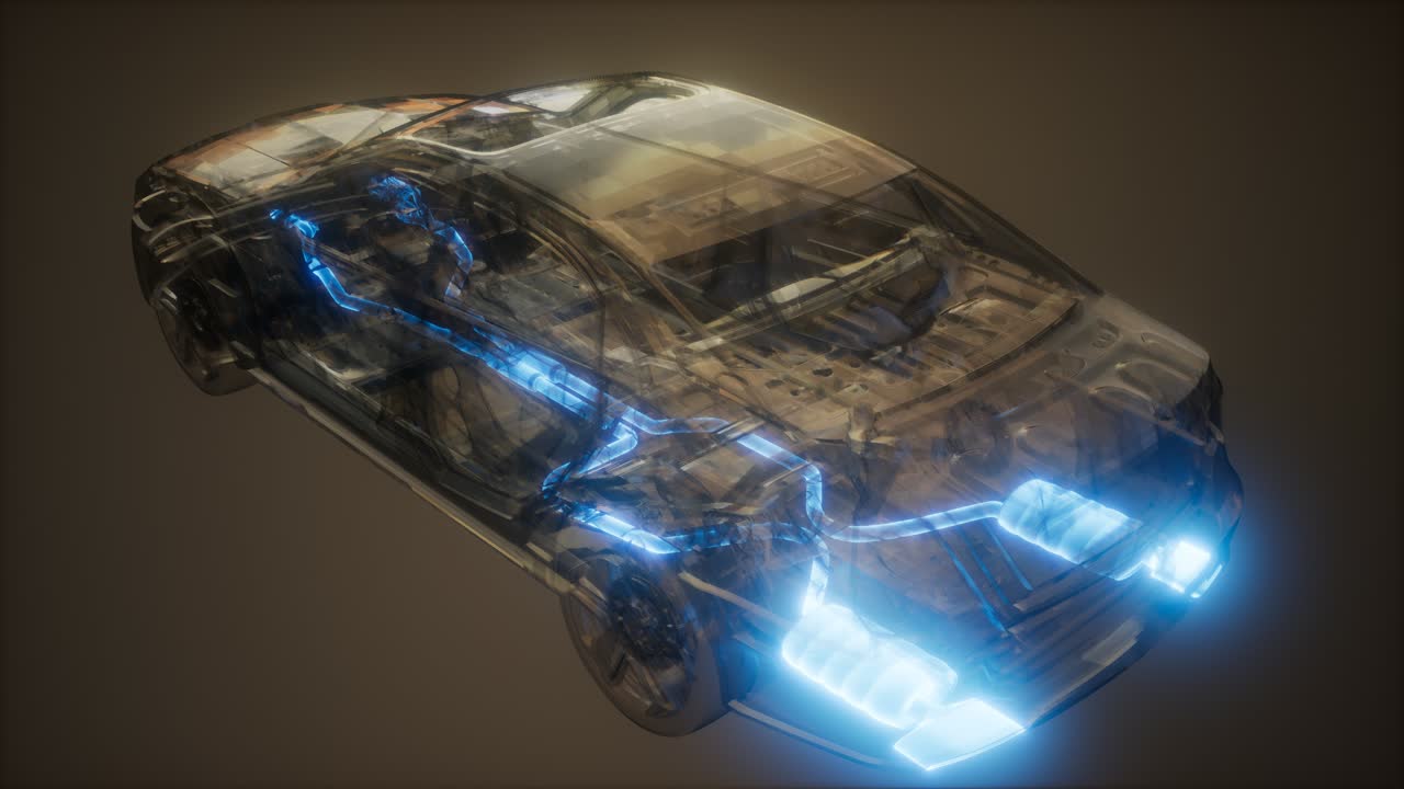 sistema de escape visible en el coche