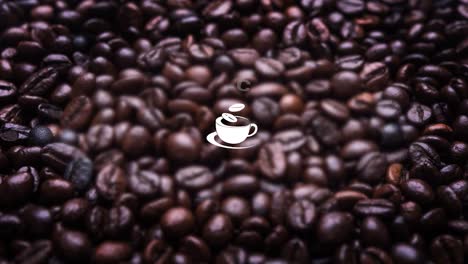 coffee shop image with coffee beans