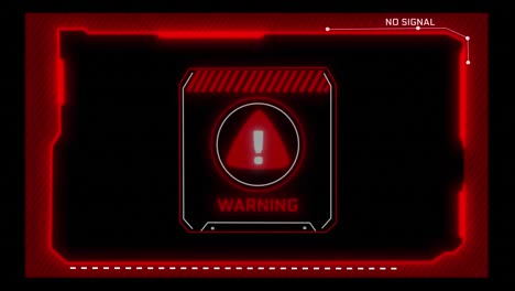 hacked system or cyber attack warning symbol on the screen privacy protection data hacking malware