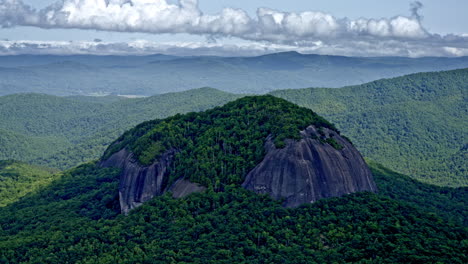 drone shot of big lone mountain standing apart from the rest of the range