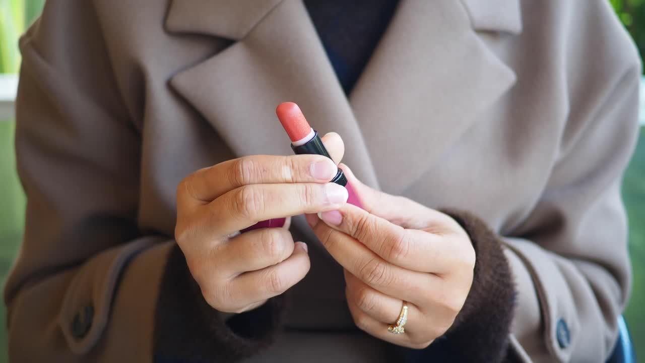 Lipstick and Engagement Ring