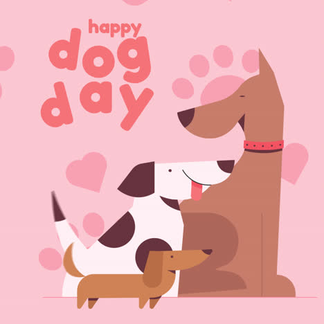 happy dog day illustration