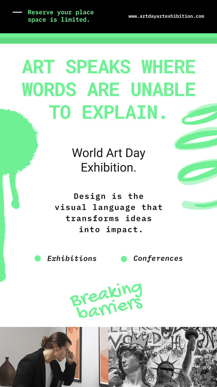 World Art Day Exhibition Promotional Material