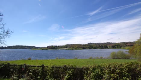 extra wide shot of ogston water reservoir taken at the north car park