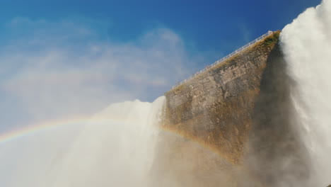 Niagara-Waterfall-and-Spray-Rainbw
