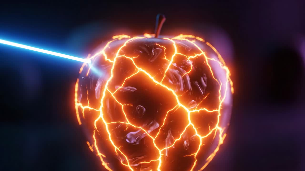 Glowing Lightning Apple