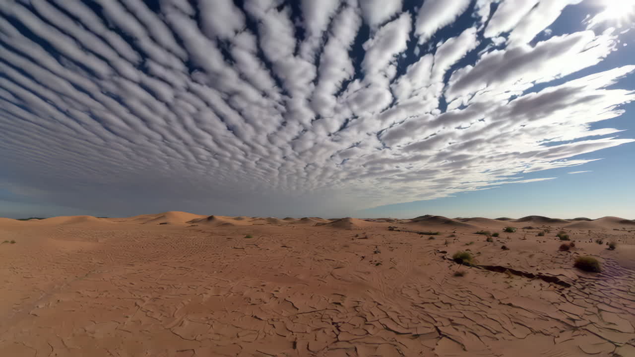 Desert Panorama with Dramatic Cloudscape