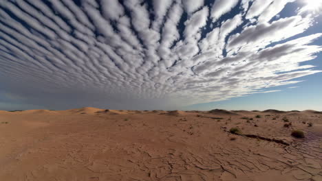 desert panorama with dramatic cloudscape