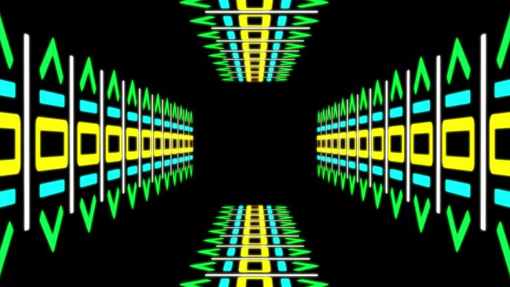 Cyber tunnel progress animation motion graphics