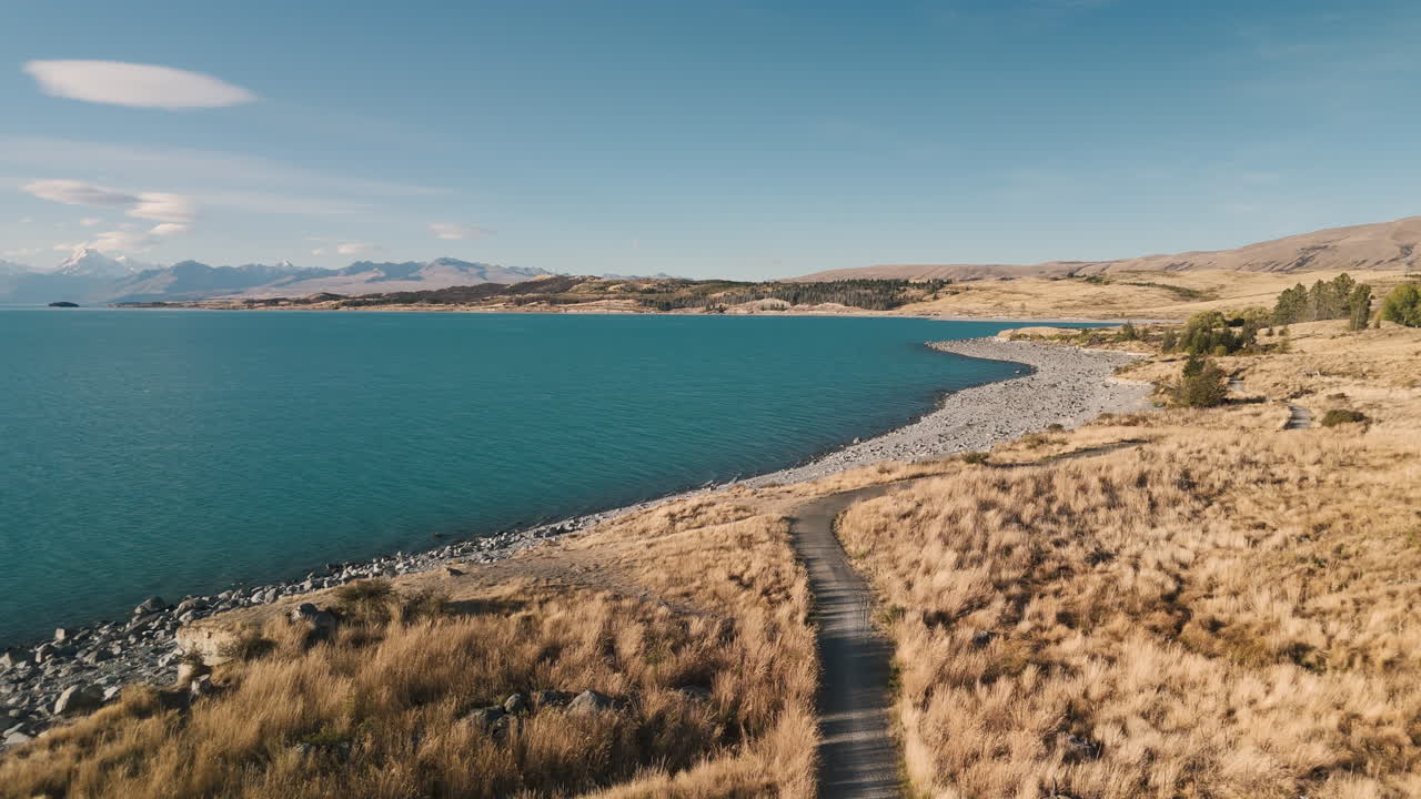 Beautiful Scenic Lake View in New Zealand