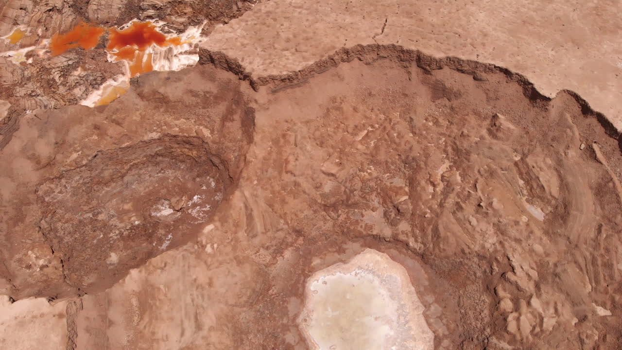 Sinkholes in the Dead sea Desert
