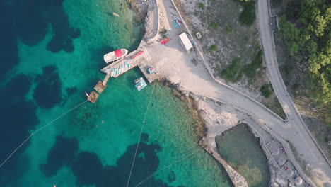 croatian islands with drone shot in 4k