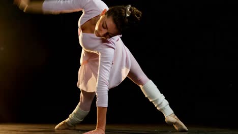 ballerina practicing ballet dance 4k