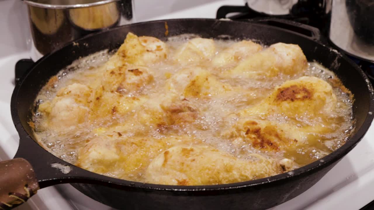 Frying Chicken Drumsticks for Dinner